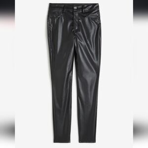 H&M Faux Leather Skinny Pants